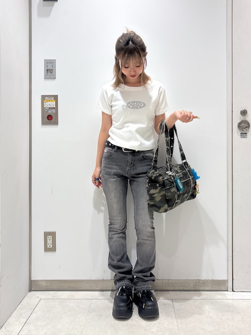 Tシャツ・カットソー GLOWNY GIRLFRIEND BABY TEE BEIGE GY24ASL014BE MUSINSA | GLOWNY GIRLFRIEND BABY TEE (BEIGE)