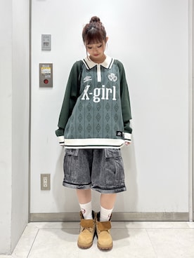 「アイテム（バックパック/リュック）」を使った、シものゆいかさん（レディース・145cm）の秋コーディネート