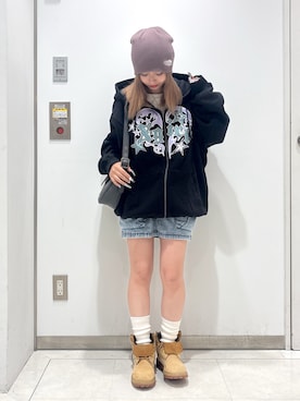 「アイテム（レッグウェア）」を使った、シものゆいかさん（レディース・145cm）の夏コーディネート