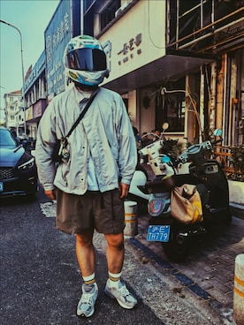 「N.HOOLYWOOD（N.ハリウッド）のアイテム（ジャケット/アウター）」を使った、alanq88さん（メンズ・178cm）の秋コーディネート