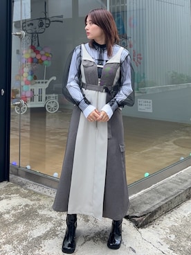 柊さん(レディース・162cm)の冬コーディネート