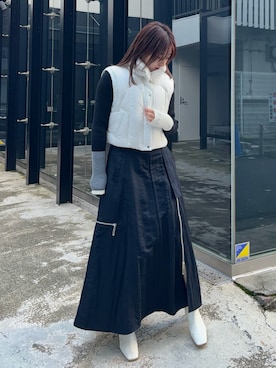 柊さん（レディース・162cm）の冬コーディネート