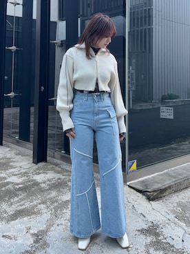 柊さん（レディース・162cm）の冬コーディネート