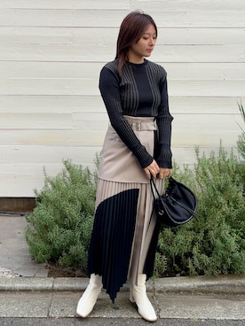 柊さん（レディース・162cm）の冬コーディネート