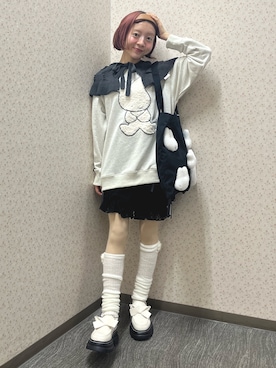 「アイテム（トートバッグ）」を使った、manamiさん（レディース・154cm）の秋コーディネート