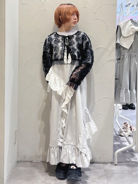 「merry jenny（メリージェニー）のアイテム（ワンピース/ドレス）」を使った、manamiさん（レディース・154cm）の夏コーディネート