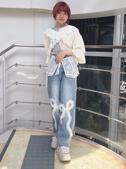 floral×floralカットタンクトップ