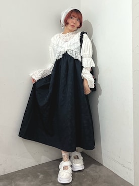 「アイテム（その他ヘアアクセサリー）」を使った、manamiさん（レディース・154cm）の秋コーディネート