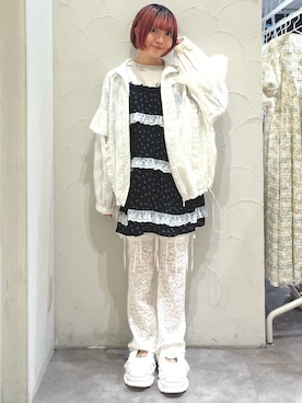 「アイテム（ブルゾン）」を使った、manamiさん（レディース・154cm）の夏コーディネート