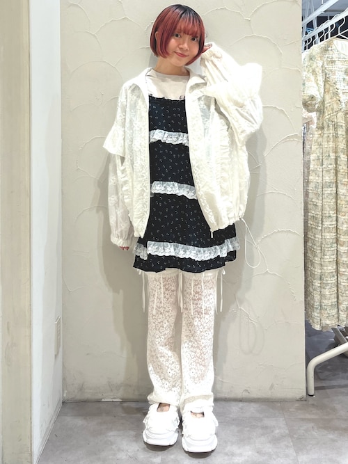 セール】flower frill laceブルゾン（ブルゾン）｜merry jenny（メリー