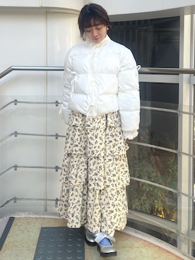 「merry jenny（メリージェニー）のアイテム（ブルゾン）」を使った、manamiさん（レディース・154cm）の秋コーディネート