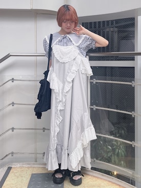「merry jenny（メリージェニー）のアイテム（サンダル）」を使った、manamiさん（レディース・154cm）の夏コーディネート