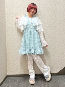 2way】レースバイカーレギンスパンツ｜メリージェニー（merry jenny