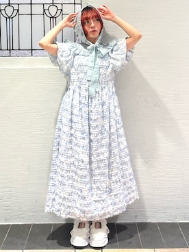 「アイテム（その他ヘアアクセサリー）」を使った、manamiさん（レディース・154cm）の夏コーディネート