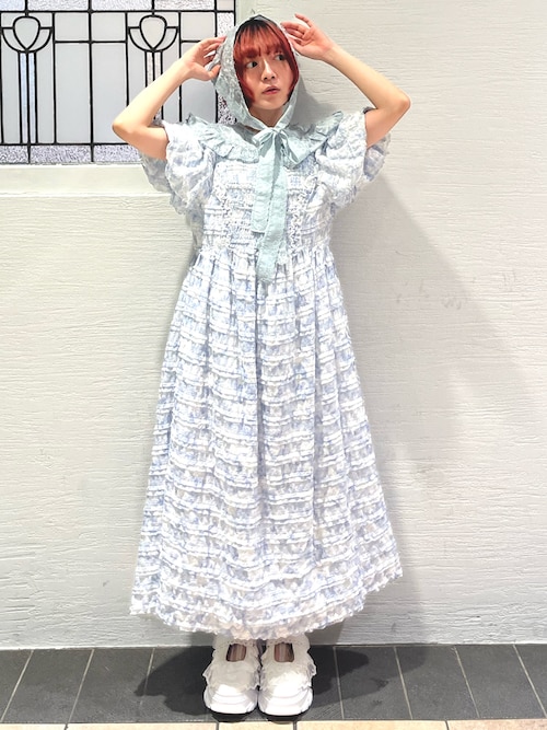 merry jenny（メリージェニー） つけ襟 付け襟 flowerジャガードつけ襟