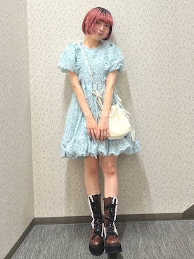 「アイテム（ワンピース/ドレス）」を使った、manamiさん（レディース・154cm）の夏コーディネート