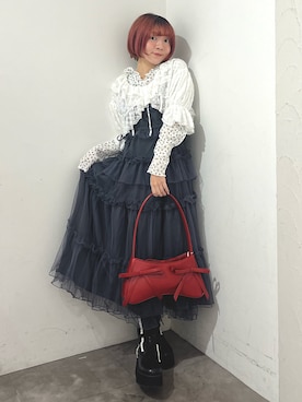 「アイテム（カーディガン/ボレロ）」を使った、manamiさん（レディース・154cm）の夏コーディネート