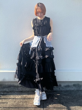 「merry jenny（メリージェニー）のアイテム（サンダル）」を使った、manamiさん（レディース・154cm）の夏コーディネート