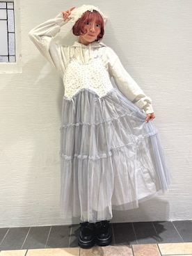 「おでかけコーデ」｜「アイテム（ニットキャップ/ビーニー）」を使った、manamiさん（レディース・154cm）の秋コーディネート