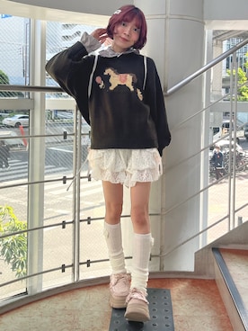 「アイテム（バックパック/リュック）」を使った、manamiさん（レディース・154cm）の秋コーディネート