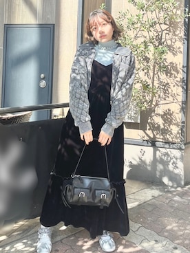「merry jenny（メリージェニー）のアイテム（バレエシューズ）」を使った、manamiさん（レディース・154cm）の秋コーディネート