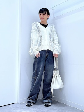 あおき@LAKOLE海老名さん（レディース・156cm）の春コーディネート