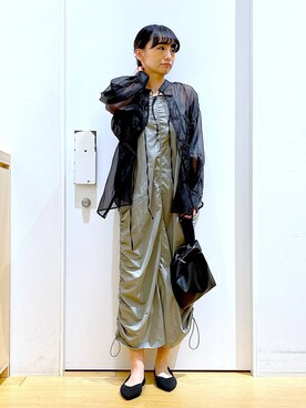 あおき@LAKOLE海老名さん（レディース・156cm）の春コーディネート