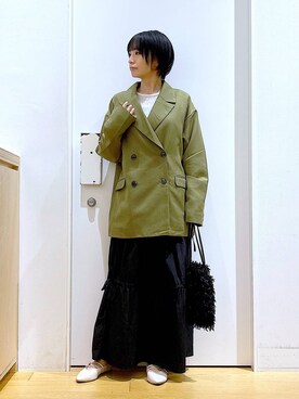 あおき@LAKOLE海老名さん(レディース・156cm)の秋コーディネート