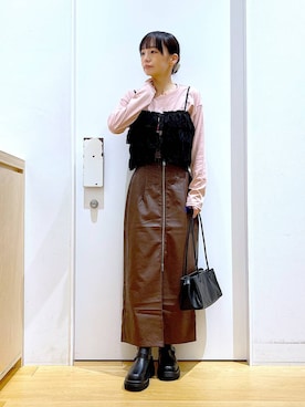 あおき@LAKOLE海老名さん（レディース・156cm）の秋コーディネート