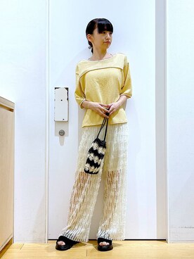 あおき@LAKOLE海老名さん（レディース・156cm）の春コーディネート