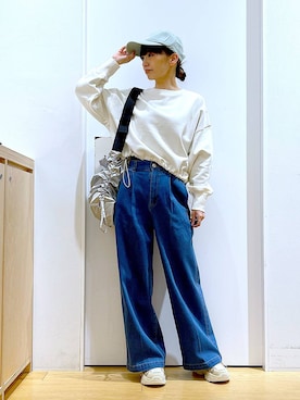 あおき@LAKOLE海老名さん（レディース・156cm）の冬コーディネート