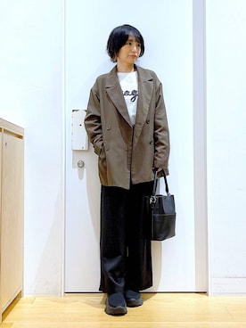 あおき@LAKOLE海老名さん（レディース・156cm）の秋コーディネート