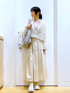 あおき@LAKOLE海老名さん(レディース・156cm)の春コーディネート