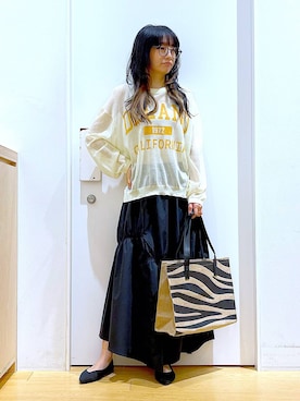 あおき@LAKOLE海老名さん（レディース・156cm）の夏コーディネート