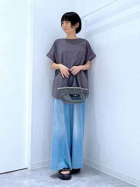 あおき@LAKOLE海老名さん（レディース・156cm）の夏コーディネート