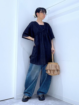 「LAKOLE（ラコレ）のアイテム」を使った、あおき@LAKOLE海老名さん（レディース・156cm）の春コーディネート