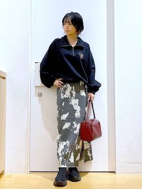 あおき@LAKOLE海老名さん（レディース・156cm）の冬コーディネート