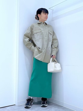 あおき@LAKOLE海老名さん（レディース・156cm）の春コーディネート