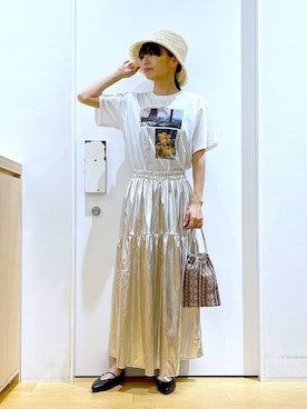あおき@LAKOLE海老名さん(レディース・156cm)の夏コーディネート