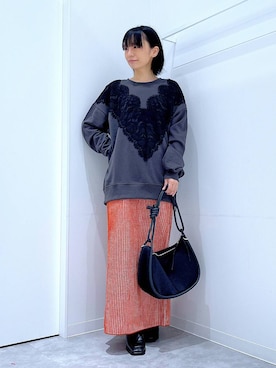 あおき@LAKOLE海老名さん（レディース・156cm）の秋コーディネート