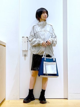 あおき@LAKOLE海老名さん（レディース・156cm）の冬コーディネート