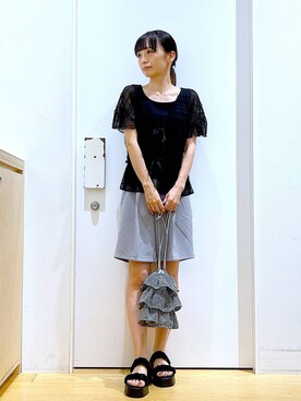 あおき@LAKOLE海老名さん（レディース・156cm）の夏コーディネート