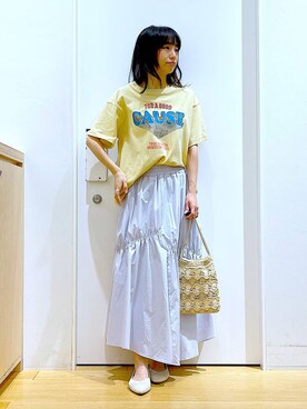 あおき@LAKOLE海老名さん（レディース・156cm）の春コーディネート