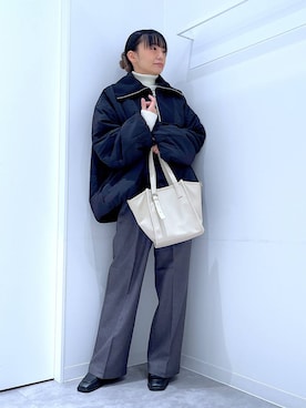 あおき@LAKOLE海老名さん（レディース・156cm）の冬コーディネート