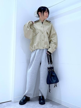 あおき@LAKOLE海老名さん（レディース・156cm）の春コーディネート