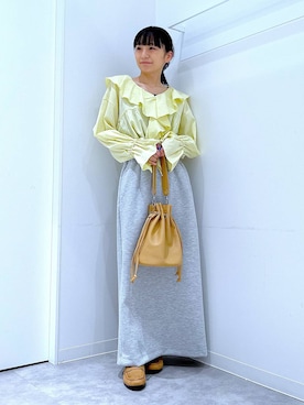 あおき@LAKOLE海老名さん（レディース・156cm）の冬コーディネート