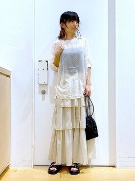 あおき@LAKOLE海老名さん(レディース・156cm)の夏コーディネート