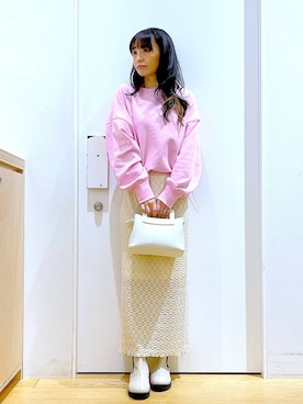 あおき@LAKOLE海老名さん（レディース・156cm）の春コーディネート