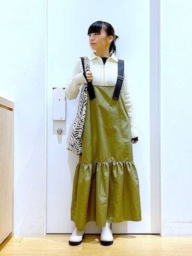 あおき@LAKOLE海老名さん(レディース・156cm)の冬コーディネート