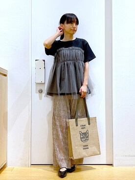 あおき@LAKOLE海老名さん（レディース・156cm）の夏コーディネート
